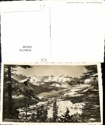 620148,Foto Ak Pontresina m. Julierkette Winteransicht