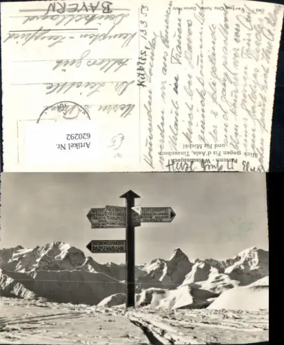 620292,Davos Parsenn Weissfluhjoch Blick geg. Piz d Aela Tinzenhorn
