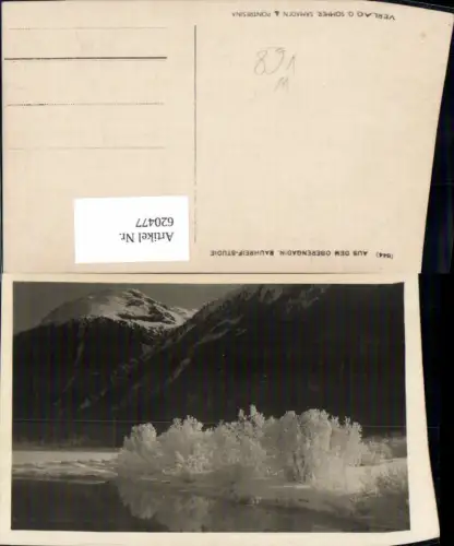 620477,Aus den Oberengadin Rauhreif-Studie Samedan Pontresina pub G. Sommer