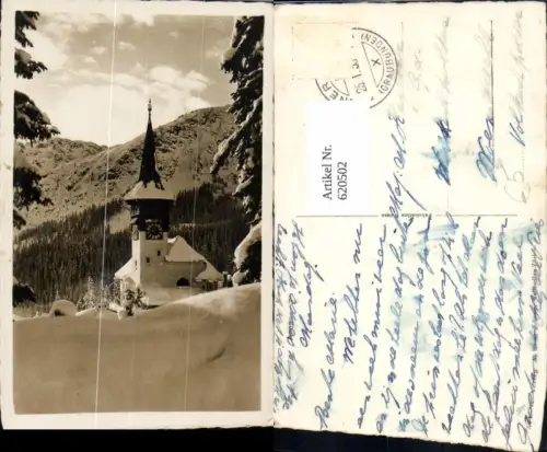 620502,Foto Ak Arosa Kirche im Winter