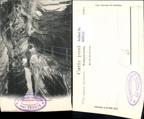 620512,Eingang der Viamal-Gallerie b. Thusis