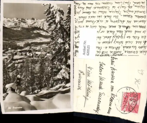 620525,Foto Ak Pontresina Winteransicht