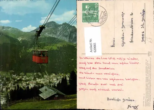 620661,Davos Brämabüel-Jakobshorn-Bahn geg. Schatzalp u. Schiahörner Seilbahn Gondel