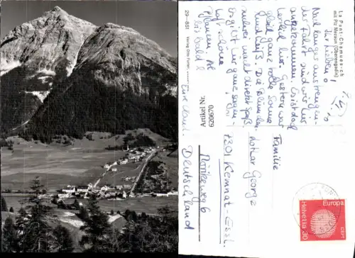 620670,Foto Ak La Punt-Chamues-ch m. Piz Mezaun Oberengadin