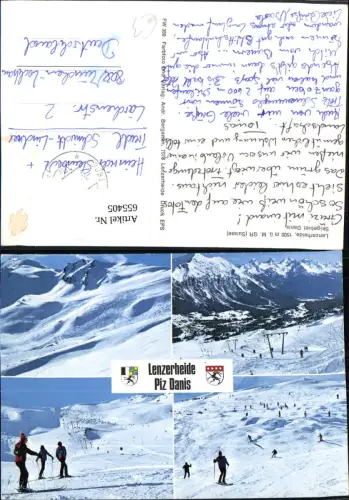 655405,Mehrbild Ak Lenzerheide Skigebiet Danis Wintersport