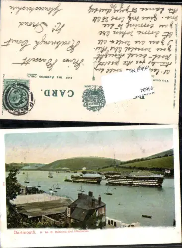 695604 Dartmouth H. M. S. Britannia and Hindustan Schiff