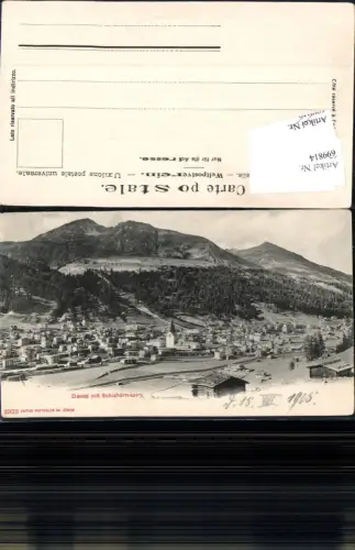 699814 Davos m. Schiahörner 1905 Kt Graubünden pub Photoglob 2923