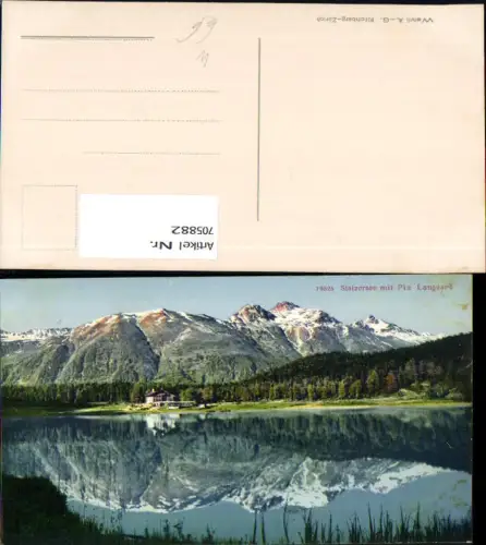 705882 Statzersee mit Piz Languard Stazersee Celerina/Schlarigna