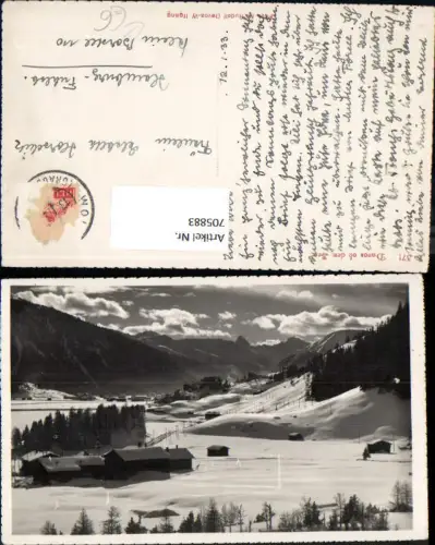 705883 Foto AK Davos ob dem See Winteransicht