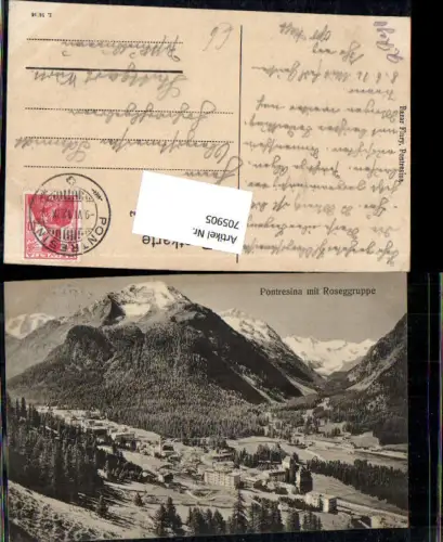 705905 Pontresina mit Roseggruppe