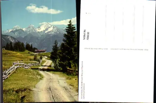 708630 Lenzerheide Rückblick v. Weg nach Tgantieni auf Bergünerstöcke