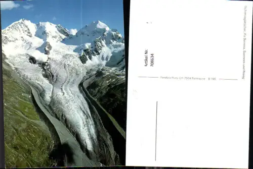 708634 Tschiervagletscher Piz Bernina Scerscen u. Roseg Gletscher