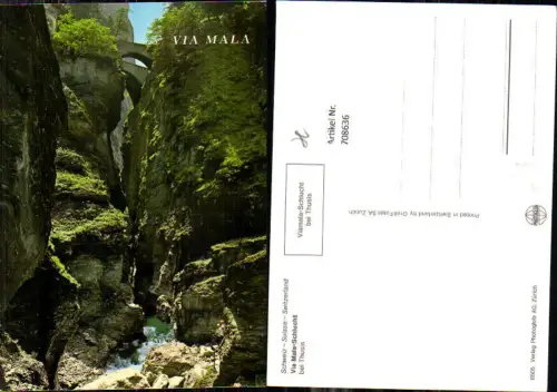 708636 Via Mala-Schlucht b. Thusis Viamalaschlucht