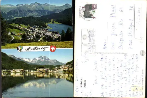 708639 Mehrbild AK St Moritz Ansichten