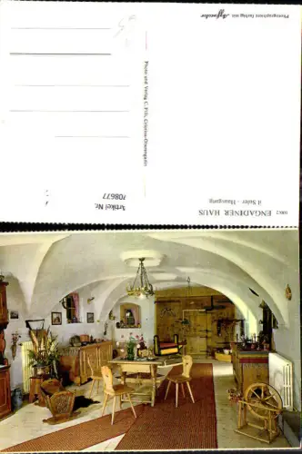 708677 Engadiner Haus Stube Il Suler Hausgang Interieur Engadin Celerina