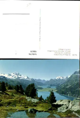 708679 Am Weg zur Fuorcla Surlej Silvaplana Silsersee Blick v. Hahnensee Maloja