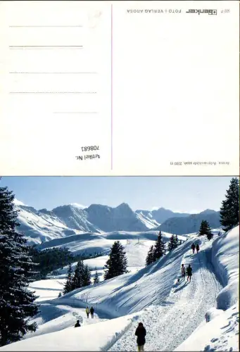 708681 Arosa Arlenwaldstrasse im Winter