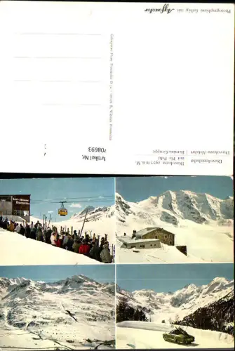 708693 Mehrbild AK Diavolezzabahn Diavolezza-Abfahrt Pontresina Wintersport