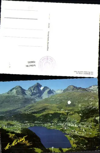 708695 St Moritz mit Piz Julier u. Piz Nair