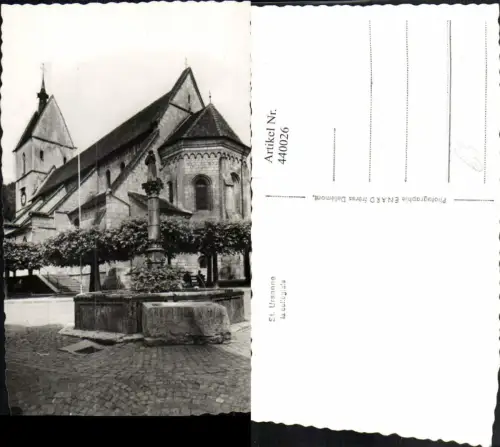 440026,Saint-Ursanne La Collegiale Kirche Brunnen Kt Jura