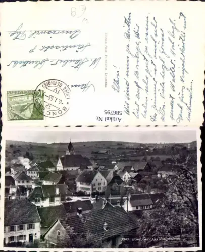 586795,Foto Ak Boncourt Vue generale Switzerland