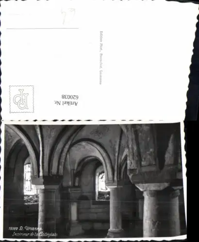 620038,Foto Ak St Ursanne Saint-Ursanne Interieur de la Collegiale