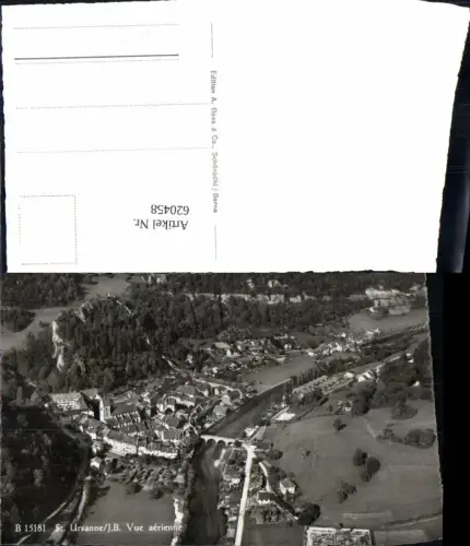 620458,Luftbild St Ursanne Saint-Ursanne Vue aerienne