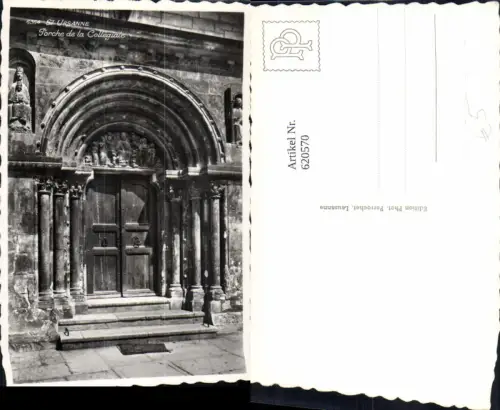 620570,Foto Ak Saint-Ursanne St Ursanne Porche de la Collegiale