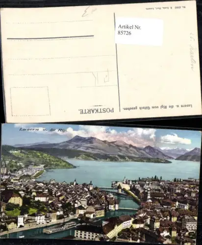 85726,Luzern und die Rigi Totale Kt Luzern