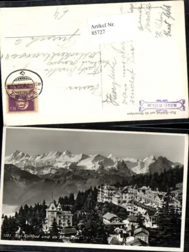 85727,Rigi Kaltbad und die Berner Alpen Kt Luzern