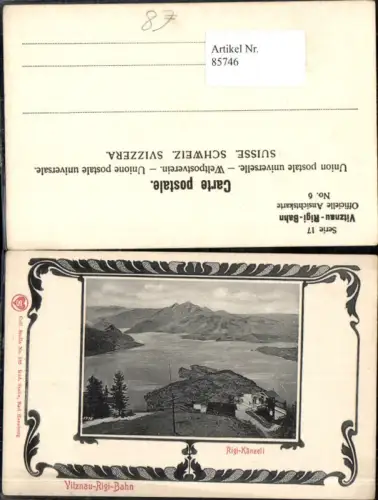 85746,Vitznau Rigi Bahn Rigi Känzeli Kt Luzern