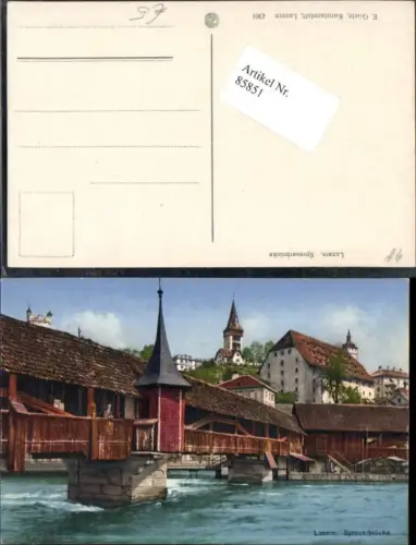 85851,Luzern Spreuerbrücke Kt Luzern