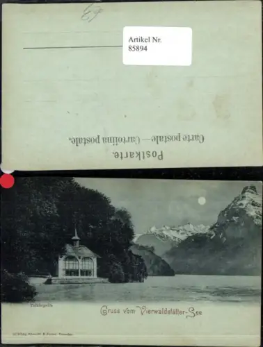 85894,Gruß vom Vierwaldstättersee Tellskapelle Kt Luzern