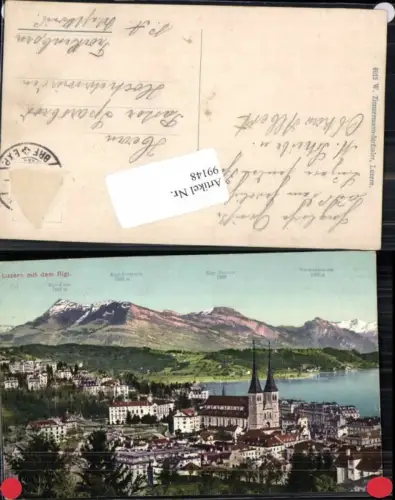 99148,Luzern m. Rigi 1915
