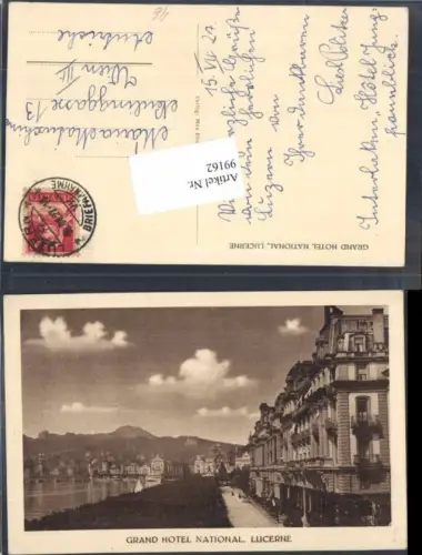 99162,Grand Hotel National in Luzern Lucerne