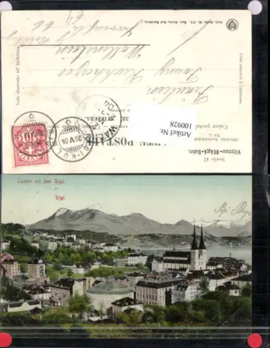 100928,Luzern mit dem Rigi Kt Luzern