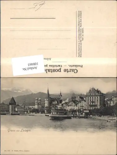 108465,Gruss aus Luzern Schiff Dampfer Kanton Luzern