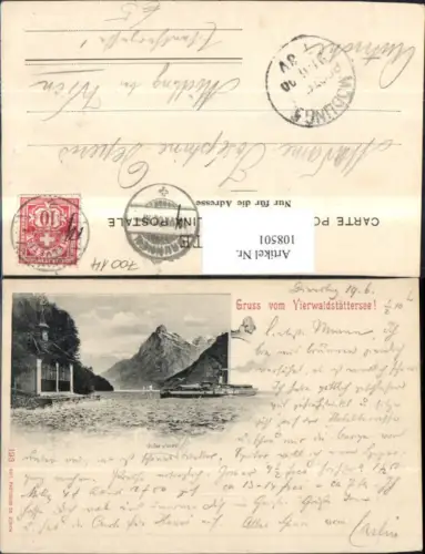 108501,Gruss vom Vierwaldstättersee Schiff Dampfer Kanton Luzern