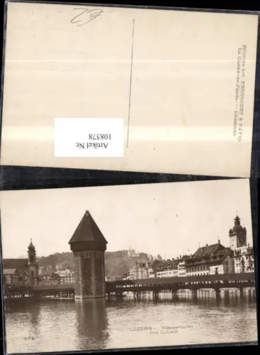 108578,Luzern Wasserturm m. Gütsch Kanton Luzern