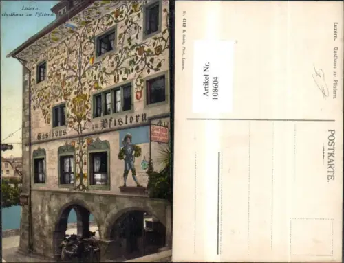 108604,Luzern Gasthaus zu Pfistern Front Kanton Luzern