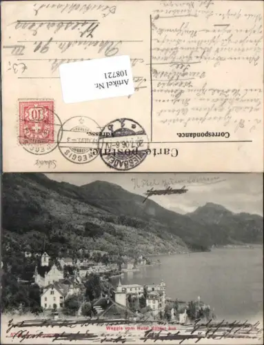 108721,Weggis vom Hotel Köhler aus Kt. Luzern
