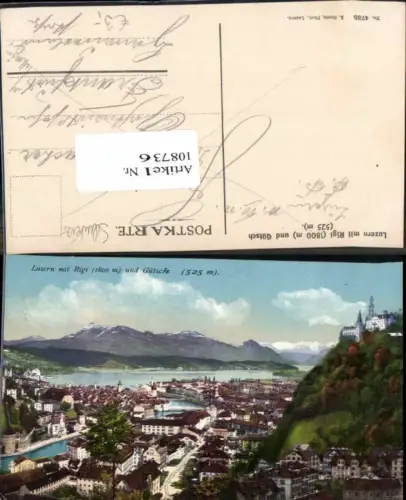 108736,Luzern m. Rigi und Gütsch
