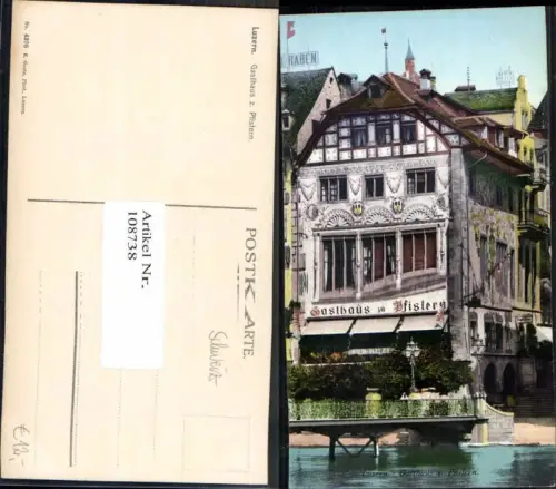 108738,Luzern Gasthaus z. Pfistern 1920