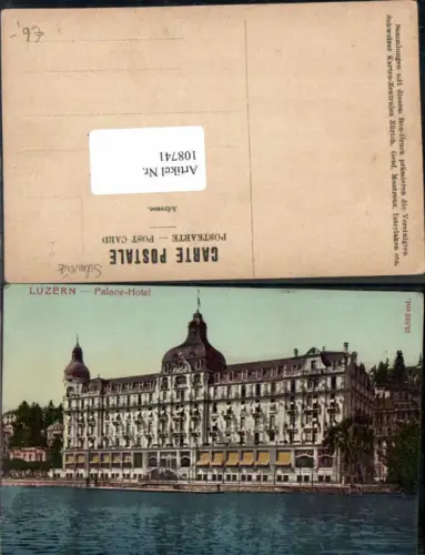 108741,Luzern Lucerne Palace Hotel Detailansicht