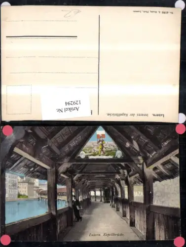 129294,Luzern Inneres d. Kapellbrücke