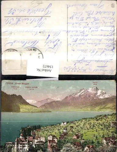 154672,Unter-Weggis Weggis 1923 Kt Luzern