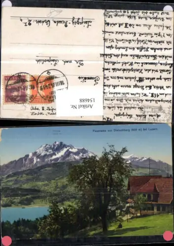 154688,Panorama v. Dietschiberg bei Luzern Kt Luzern