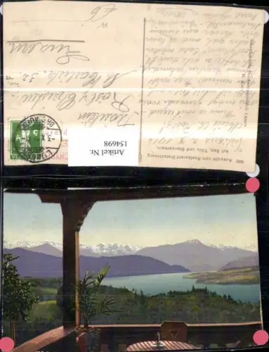 154698,Luzern Aussicht v. Restaurant Dietschiberg auf See Kt Luzern