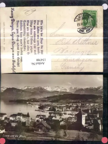 154700,Luzern u. d. Alpen 1913 Kt Luzern