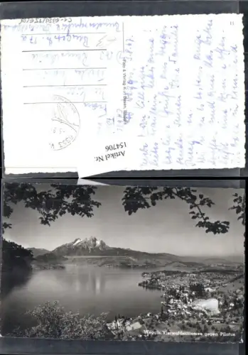 154706,Weggis Vierwaldstättersee geg. Pilatus 1967 Kt Luzern
